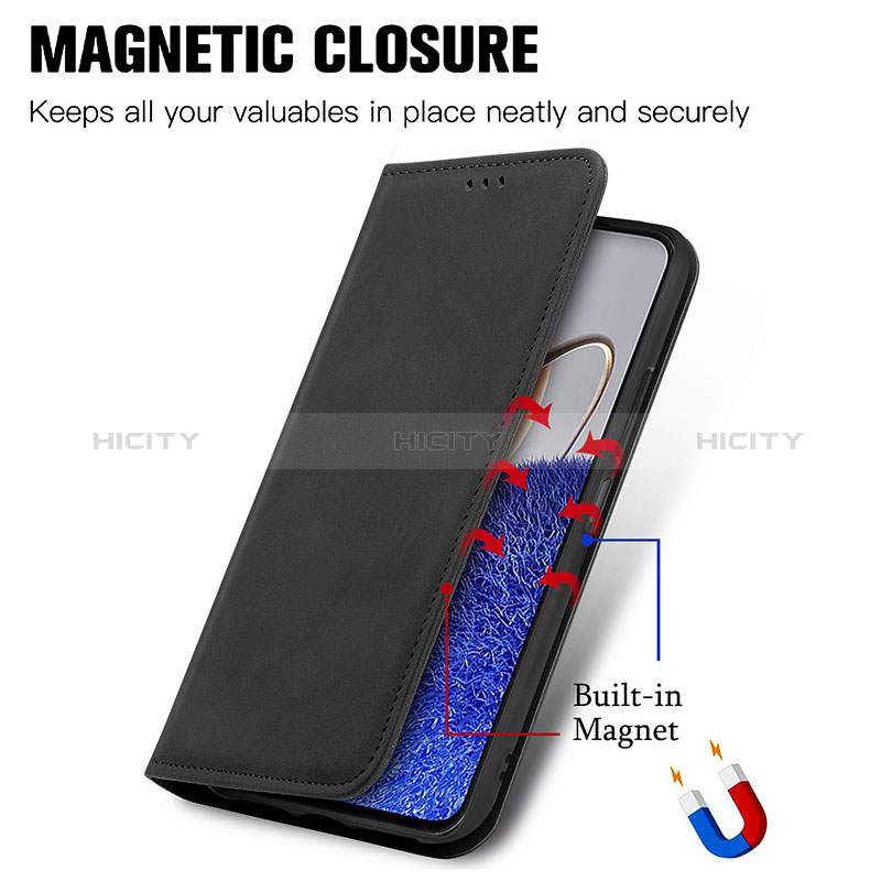 Funda de Cuero Cartera con Soporte Carcasa S04D para Huawei Nova Y61