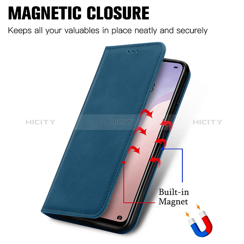 Funda de Cuero Cartera con Soporte Carcasa S04D para Huawei P40 Lite 5G