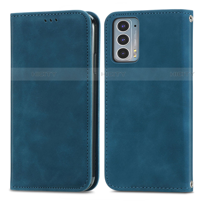 Funda de Cuero Cartera con Soporte Carcasa S04D para Motorola Moto Edge 20 5G