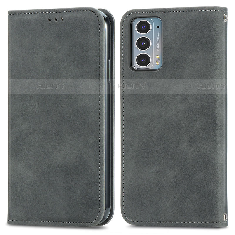 Funda de Cuero Cartera con Soporte Carcasa S04D para Motorola Moto Edge 20 5G