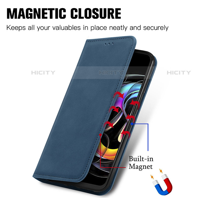 Funda de Cuero Cartera con Soporte Carcasa S04D para Motorola Moto Edge 20 Lite 5G