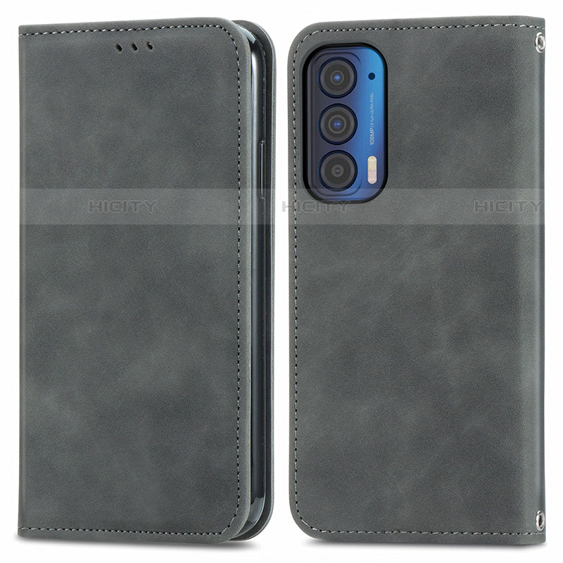 Funda de Cuero Cartera con Soporte Carcasa S04D para Motorola Moto Edge (2021) 5G