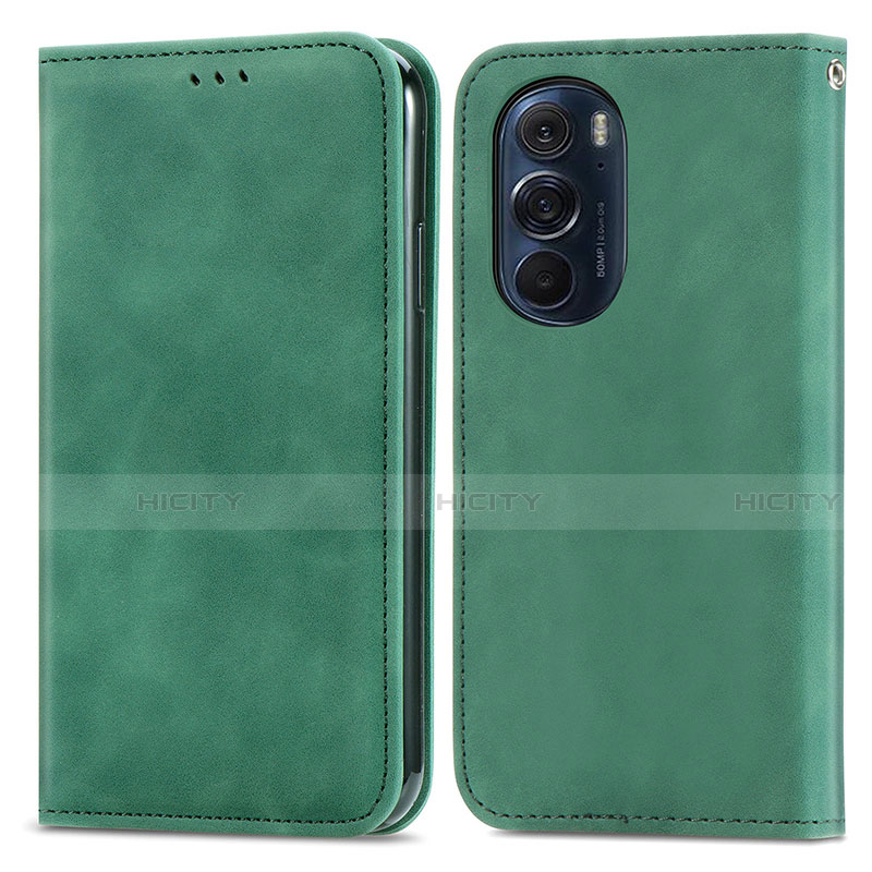 Funda de Cuero Cartera con Soporte Carcasa S04D para Motorola Moto Edge 30 Pro 5G