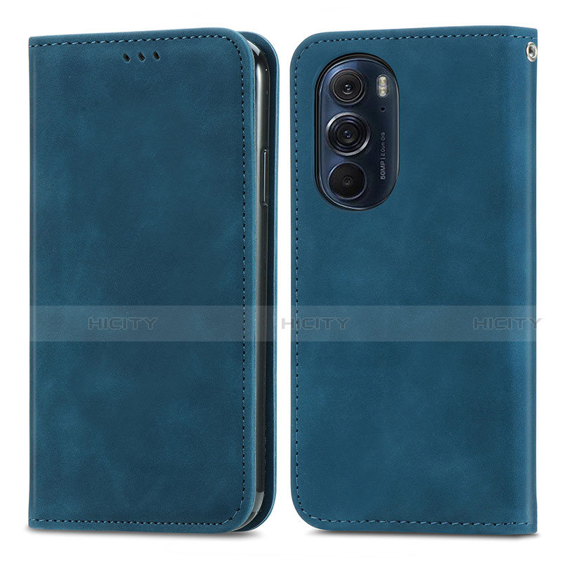 Funda de Cuero Cartera con Soporte Carcasa S04D para Motorola Moto Edge 30 Pro 5G