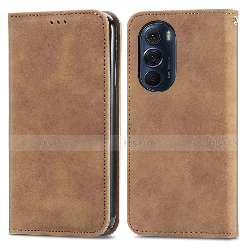 Funda de Cuero Cartera con Soporte Carcasa S04D para Motorola Moto Edge 30 Pro 5G