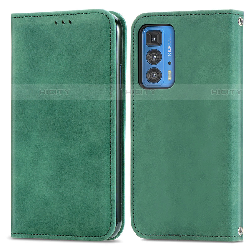 Funda de Cuero Cartera con Soporte Carcasa S04D para Motorola Moto Edge S Pro 5G