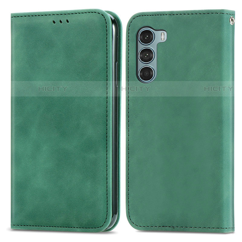 Funda de Cuero Cartera con Soporte Carcasa S04D para Motorola Moto Edge S30 5G