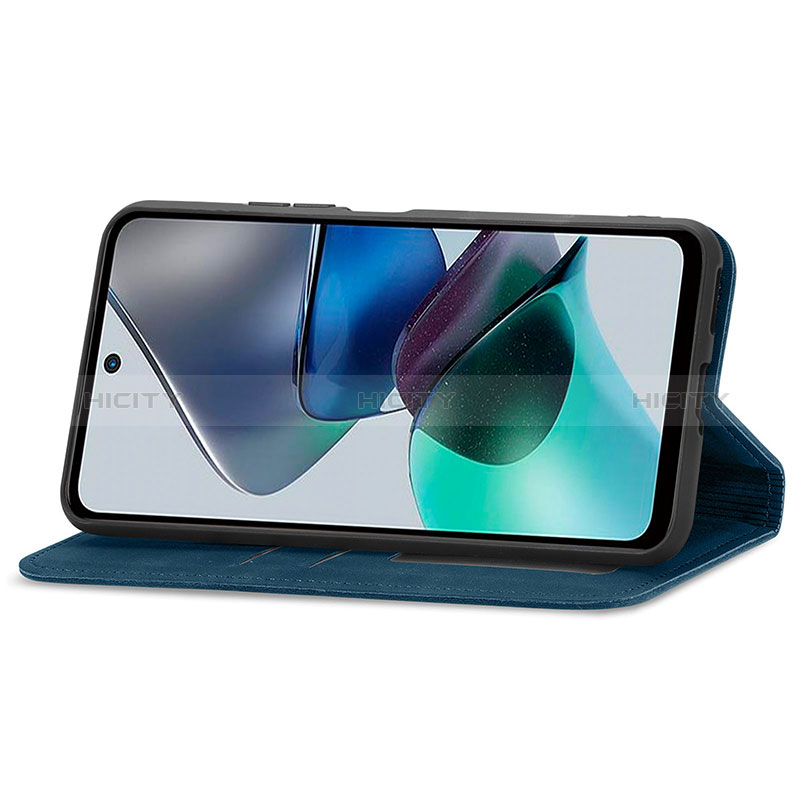 Funda de Cuero Cartera con Soporte Carcasa S04D para Motorola Moto G13