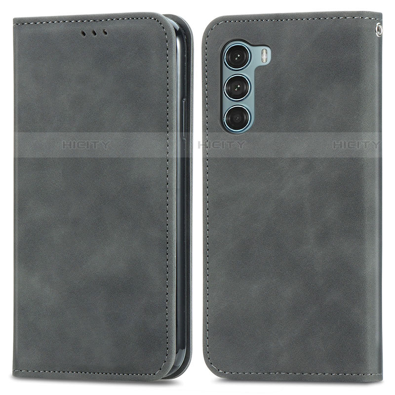 Funda de Cuero Cartera con Soporte Carcasa S04D para Motorola Moto G200 5G