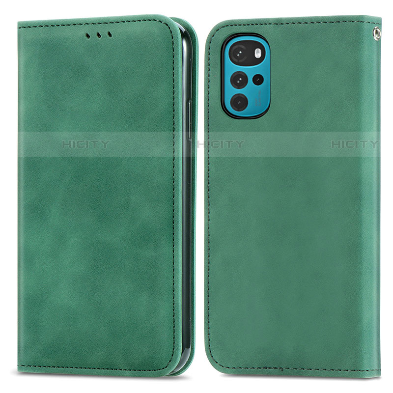 Funda de Cuero Cartera con Soporte Carcasa S04D para Motorola Moto G22