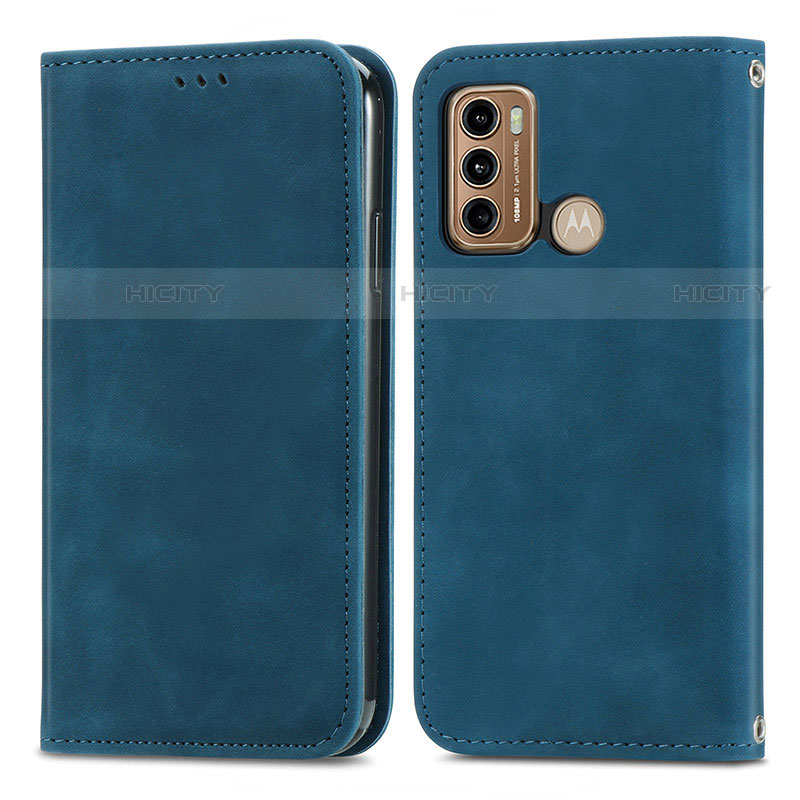 Funda de Cuero Cartera con Soporte Carcasa S04D para Motorola Moto G40 Fusion