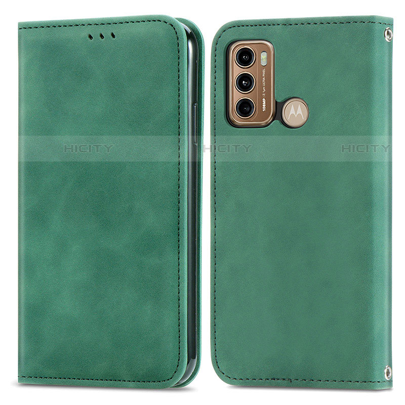 Funda de Cuero Cartera con Soporte Carcasa S04D para Motorola Moto G40 Fusion