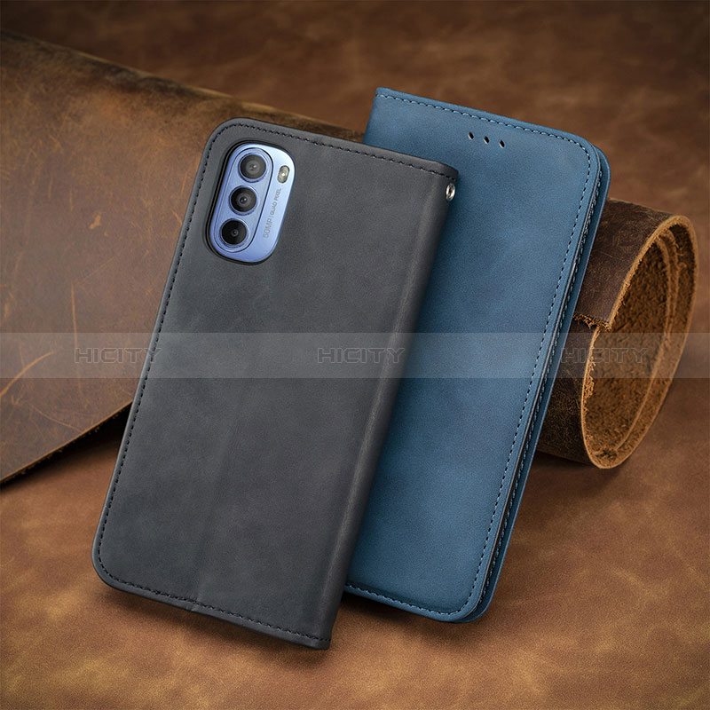 Funda de Cuero Cartera con Soporte Carcasa S04D para Motorola Moto G41