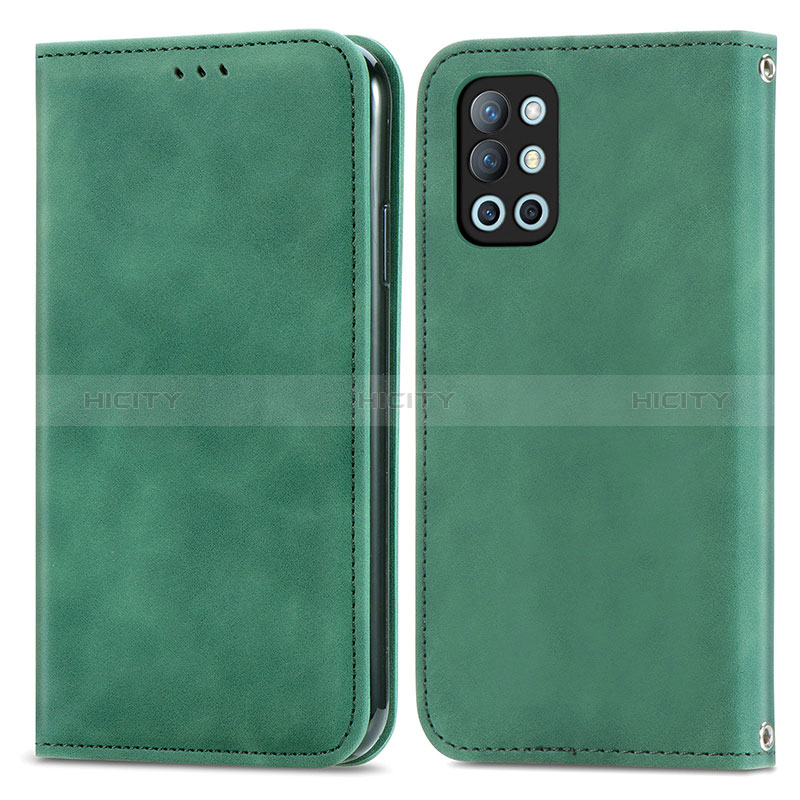 Funda de Cuero Cartera con Soporte Carcasa S04D para OnePlus 9R 5G