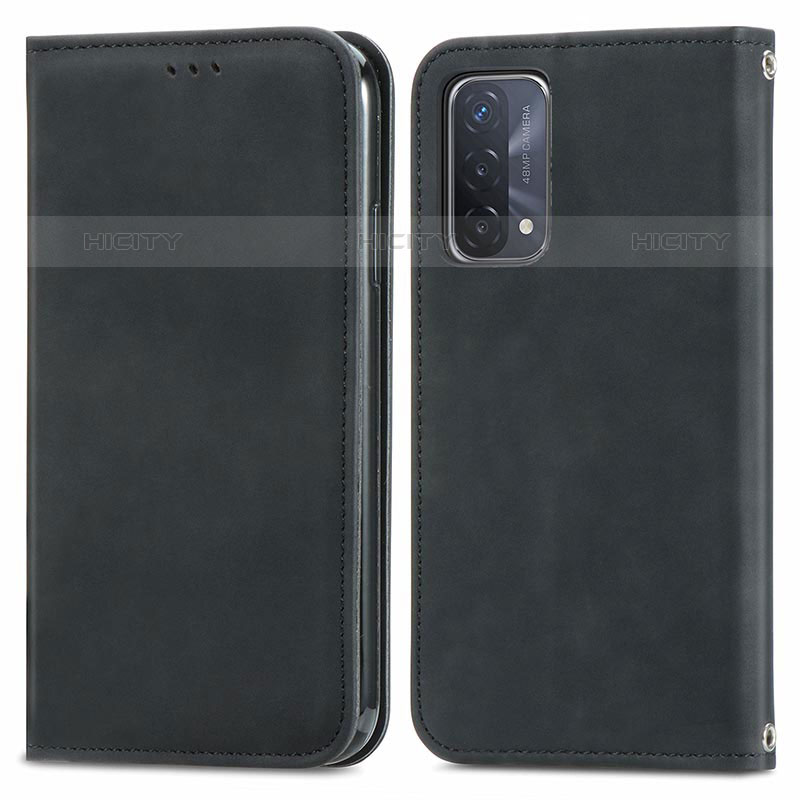 Funda de Cuero Cartera con Soporte Carcasa S04D para OnePlus Nord N200 5G