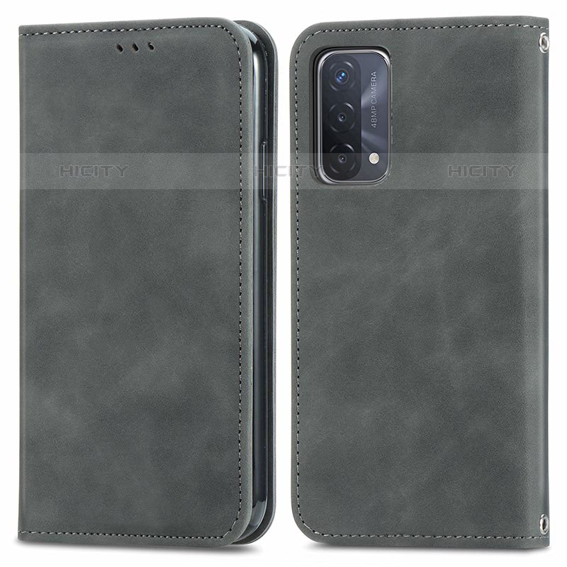 Funda de Cuero Cartera con Soporte Carcasa S04D para OnePlus Nord N200 5G