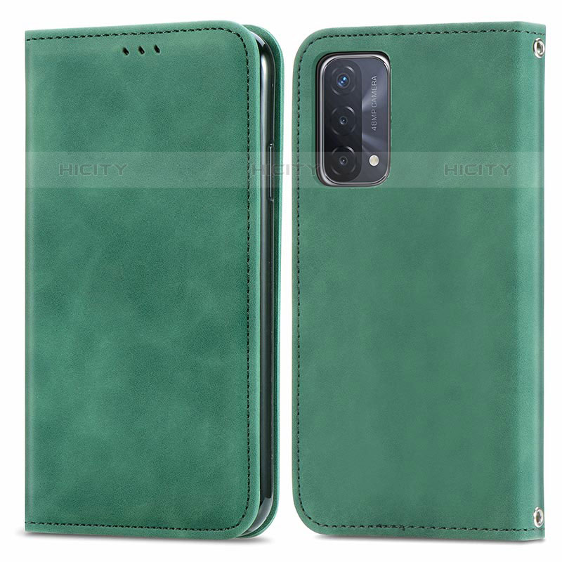 Funda de Cuero Cartera con Soporte Carcasa S04D para OnePlus Nord N200 5G