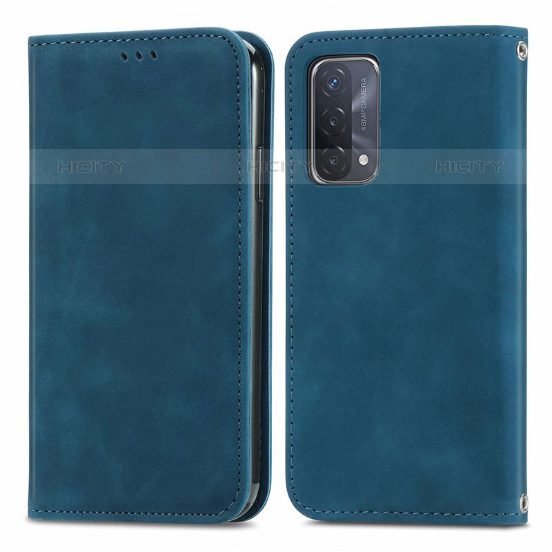 Funda de Cuero Cartera con Soporte Carcasa S04D para OnePlus Nord N200 5G