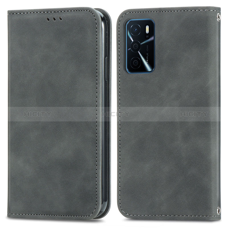 Funda de Cuero Cartera con Soporte Carcasa S04D para Oppo A16