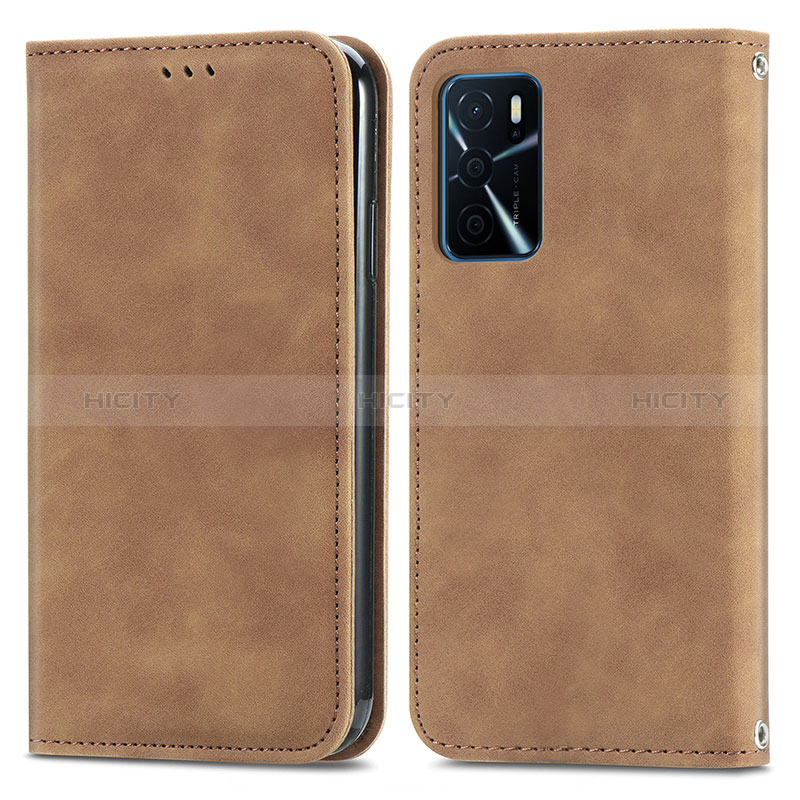 Funda de Cuero Cartera con Soporte Carcasa S04D para Oppo A16