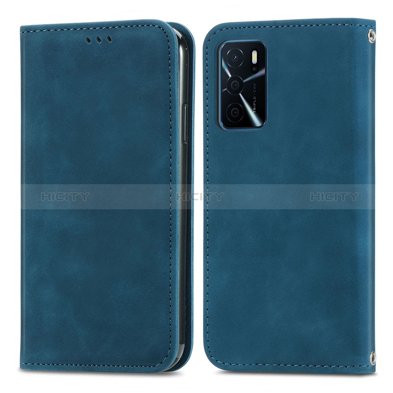 Funda de Cuero Cartera con Soporte Carcasa S04D para Oppo A16