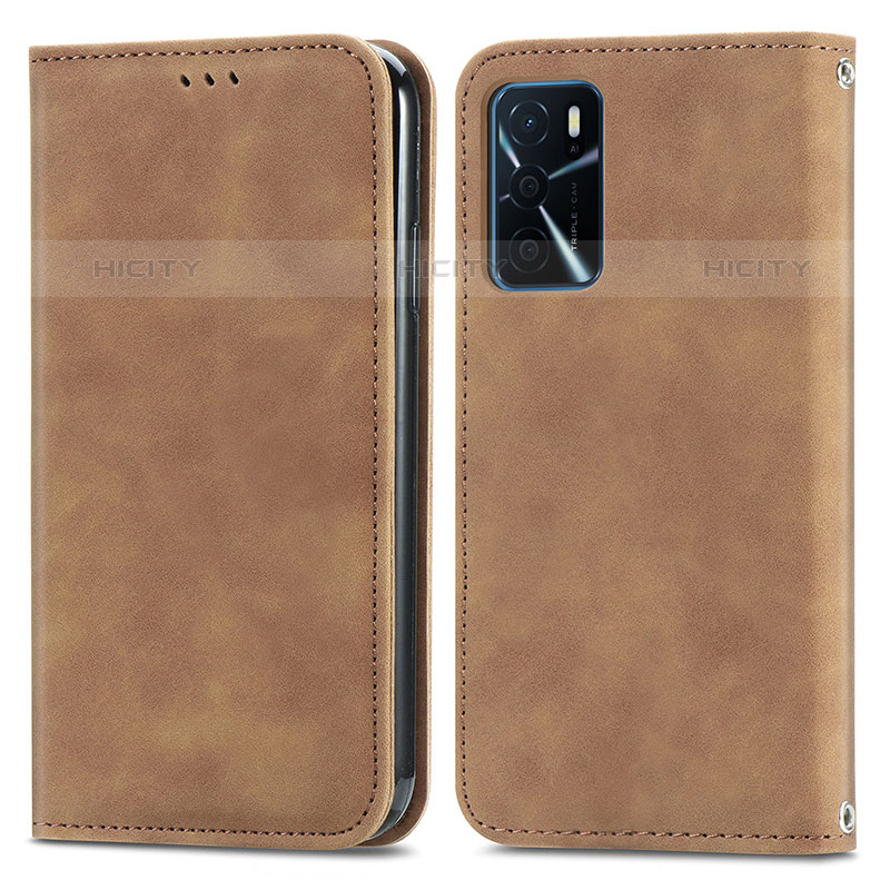 Funda de Cuero Cartera con Soporte Carcasa S04D para Oppo A16s