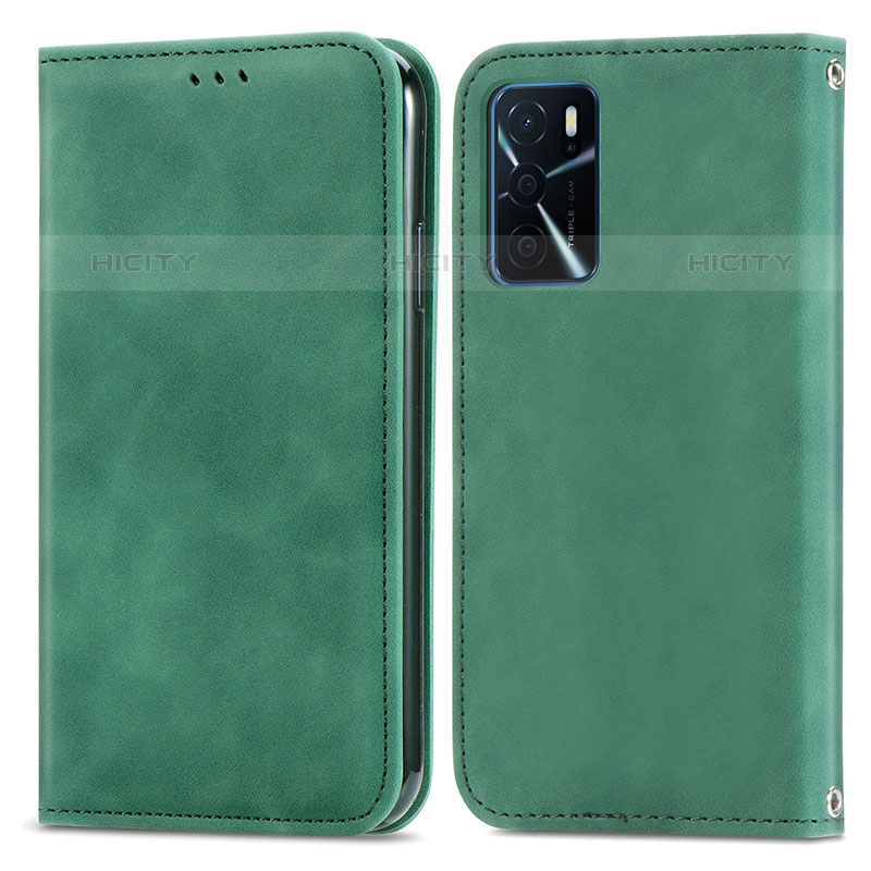 Funda de Cuero Cartera con Soporte Carcasa S04D para Oppo A54s