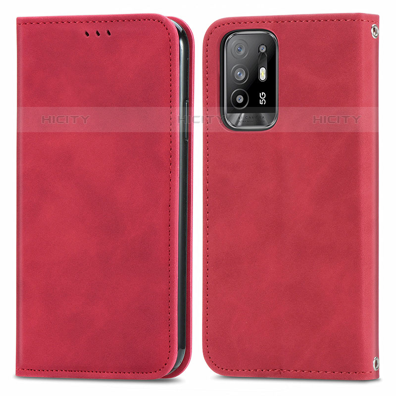 Funda de Cuero Cartera con Soporte Carcasa S04D para Oppo A94 5G