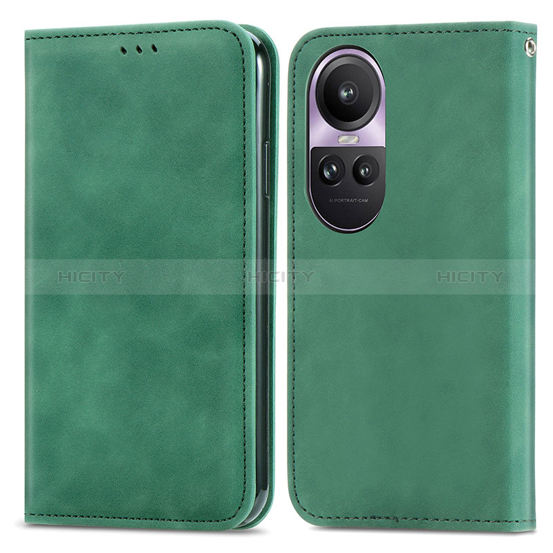 Funda de Cuero Cartera con Soporte Carcasa S04D para Oppo Reno10 5G