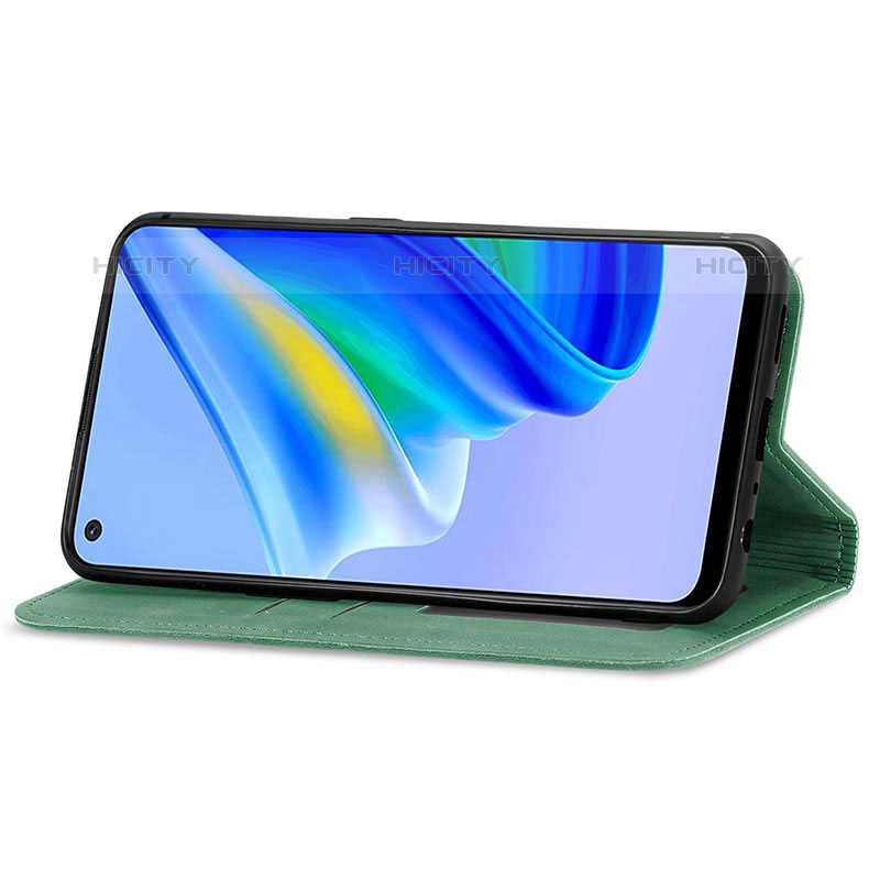 Funda de Cuero Cartera con Soporte Carcasa S04D para Oppo Reno6 Lite