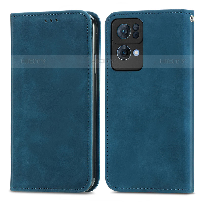 Funda de Cuero Cartera con Soporte Carcasa S04D para Oppo Reno7 Pro 5G