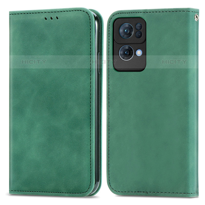 Funda de Cuero Cartera con Soporte Carcasa S04D para Oppo Reno7 Pro 5G