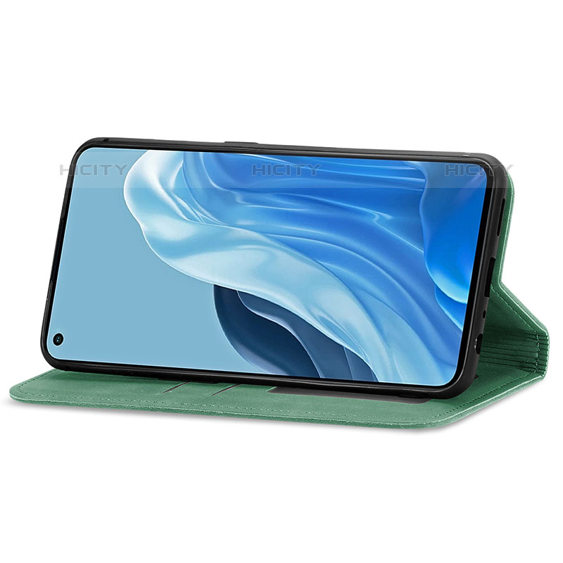 Funda de Cuero Cartera con Soporte Carcasa S04D para Oppo Reno7 Pro 5G