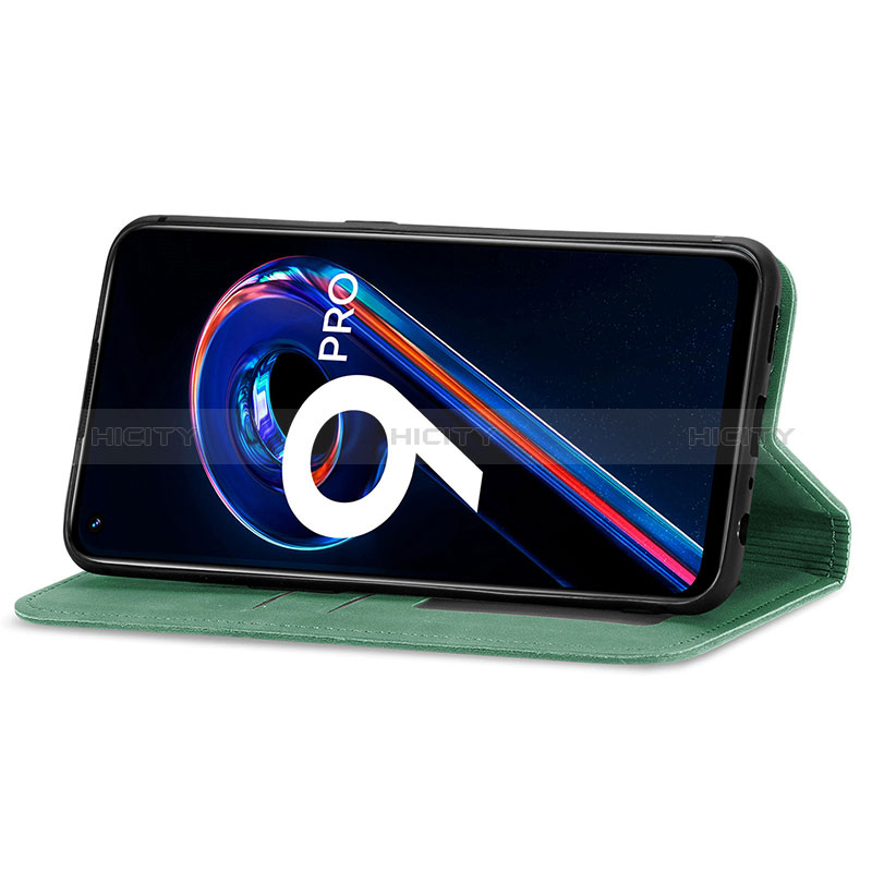 Funda de Cuero Cartera con Soporte Carcasa S04D para Realme 9 5G