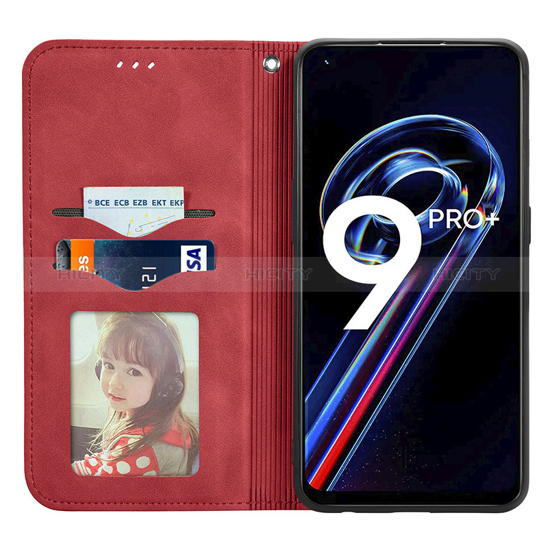 Funda de Cuero Cartera con Soporte Carcasa S04D para Realme 9 Pro+ Plus 5G