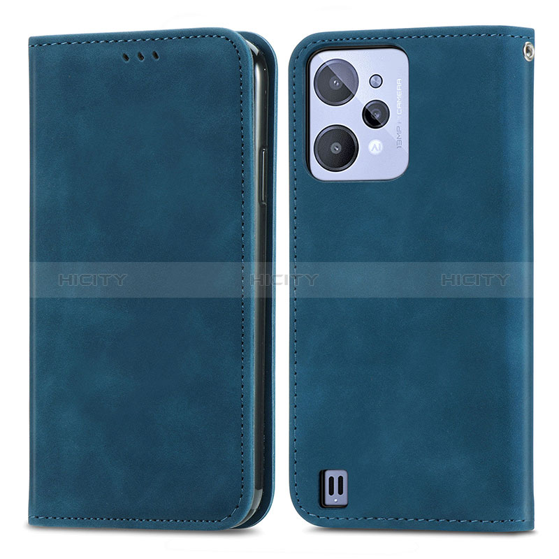 Funda de Cuero Cartera con Soporte Carcasa S04D para Realme C31