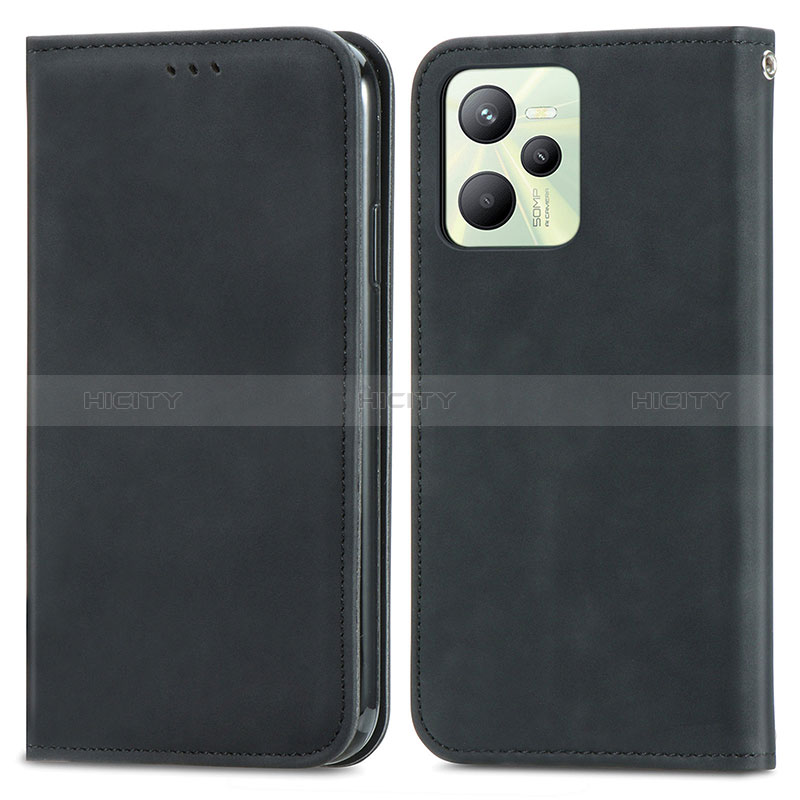 Funda de Cuero Cartera con Soporte Carcasa S04D para Realme C35