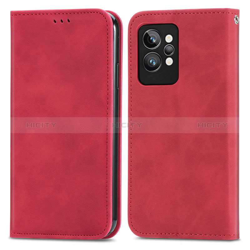 Funda de Cuero Cartera con Soporte Carcasa S04D para Realme GT2 Pro 5G