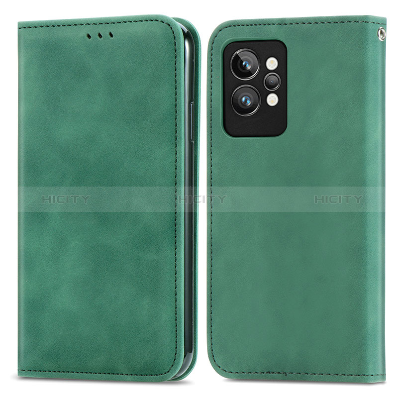 Funda de Cuero Cartera con Soporte Carcasa S04D para Realme GT2 Pro 5G