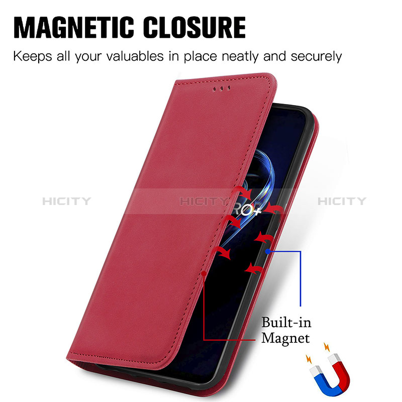 Funda de Cuero Cartera con Soporte Carcasa S04D para Realme Narzo 50 Pro 5G