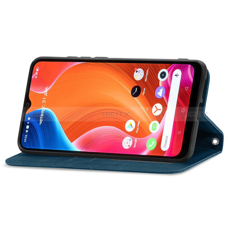 Funda de Cuero Cartera con Soporte Carcasa S04D para Realme Narzo 50i