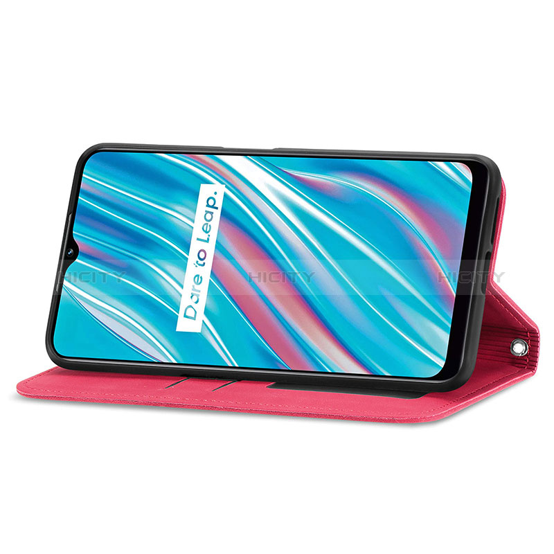 Funda de Cuero Cartera con Soporte Carcasa S04D para Realme V11 5G