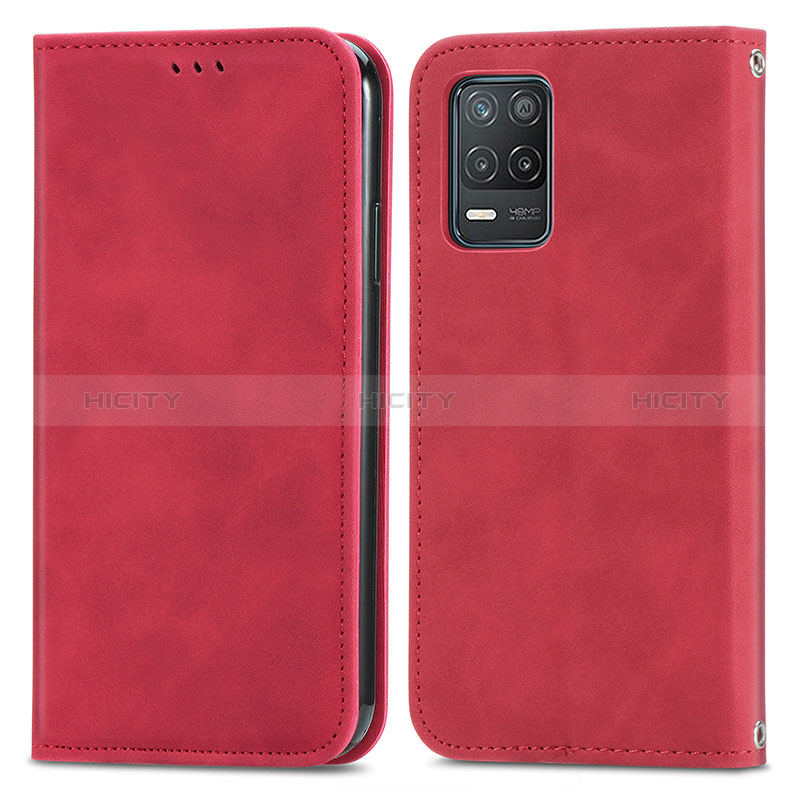 Funda de Cuero Cartera con Soporte Carcasa S04D para Realme V13 5G