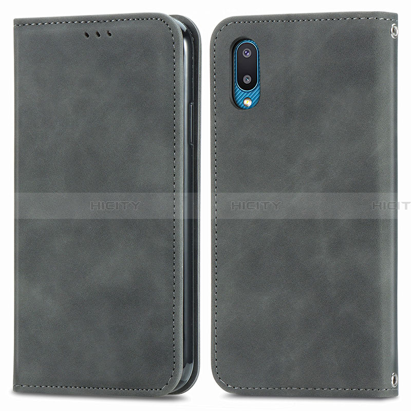 Funda de Cuero Cartera con Soporte Carcasa S04D para Samsung Galaxy A02