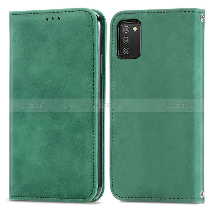 Funda de Cuero Cartera con Soporte Carcasa S04D para Samsung Galaxy A02s