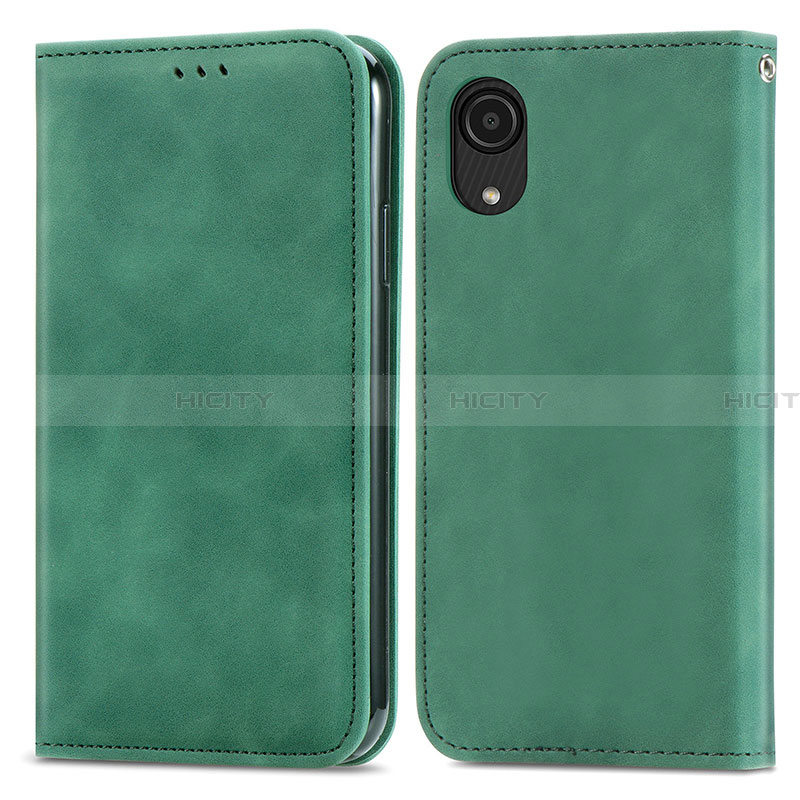 Funda de Cuero Cartera con Soporte Carcasa S04D para Samsung Galaxy A03 Core