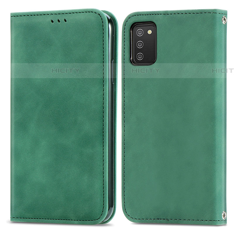 Funda de Cuero Cartera con Soporte Carcasa S04D para Samsung Galaxy A03s