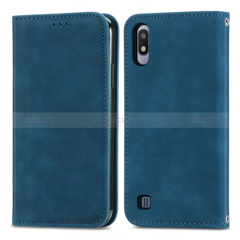 Funda de Cuero Cartera con Soporte Carcasa S04D para Samsung Galaxy A10