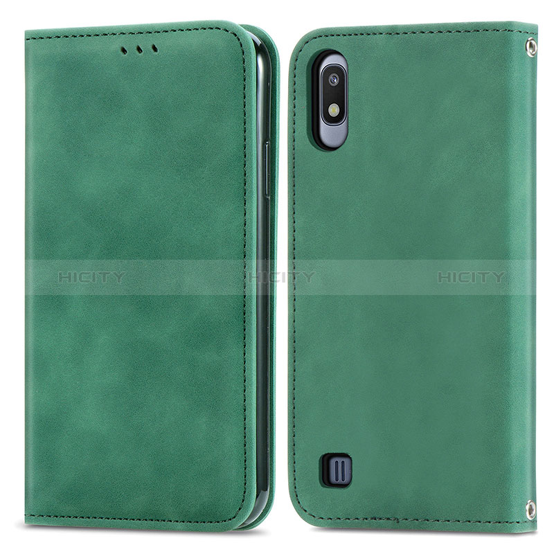 Funda de Cuero Cartera con Soporte Carcasa S04D para Samsung Galaxy A10