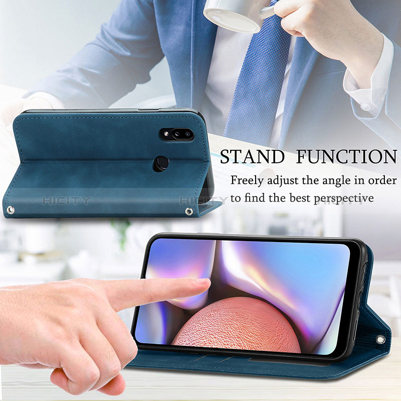 Funda de Cuero Cartera con Soporte Carcasa S04D para Samsung Galaxy A10s